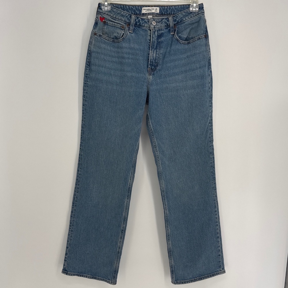 Abercrombie & Fitch Jeans Womens 28 Blue High Rise 90s Relaxed Curve